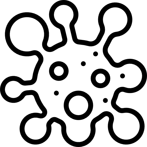 Virus microorganism medical life icon