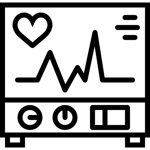Cardiogram electrocardiogram cardiogram hospital icon