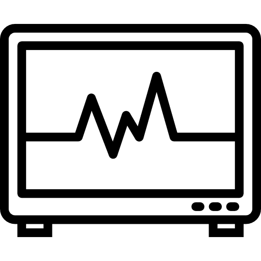 Cardiogram medical health clinic cardiogram icon
