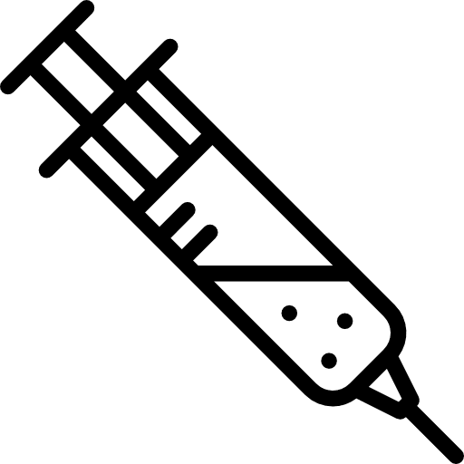 Syringe tools and utensils syringe vaccine icon