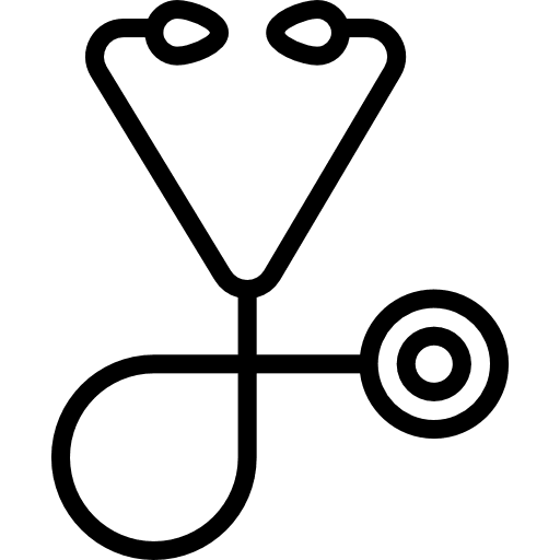 Stethoscope medical phonendoscope doctor icon