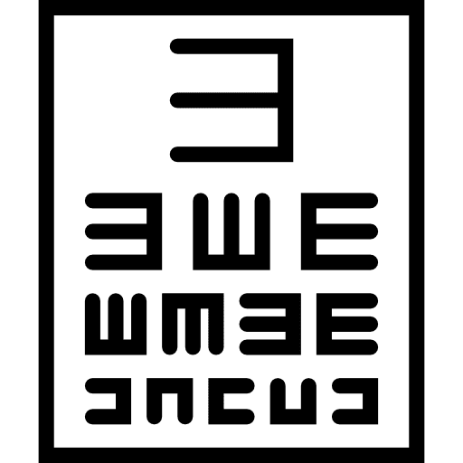 Optical health care medical ophthalmology icon