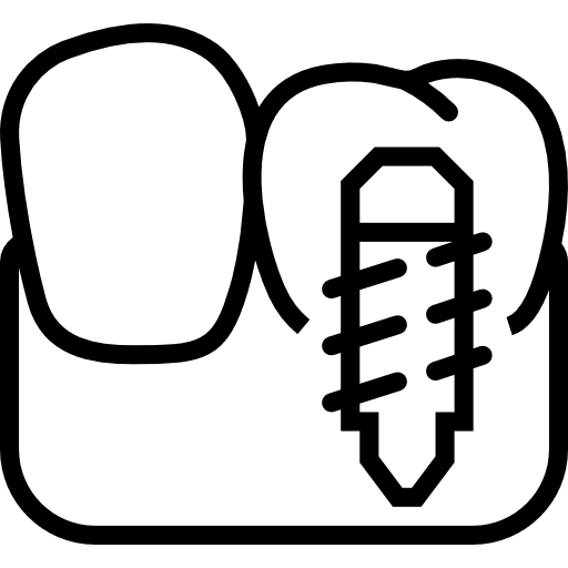 Implants teeth molar medical icon