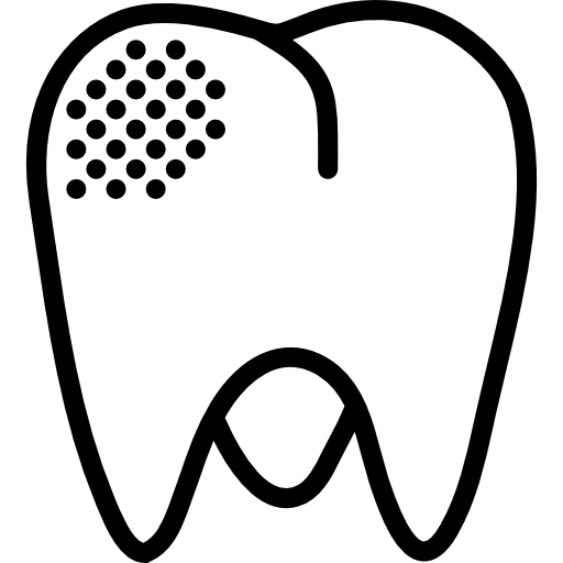 Molar tooth dentist medical icon