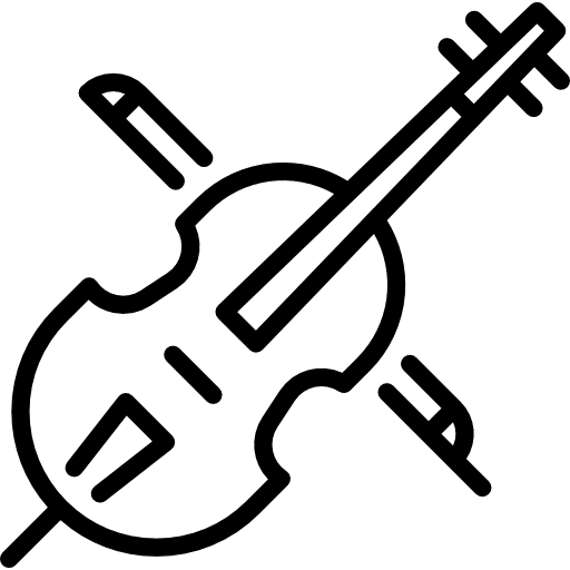 Cello string instrument cello music and multimedia icon