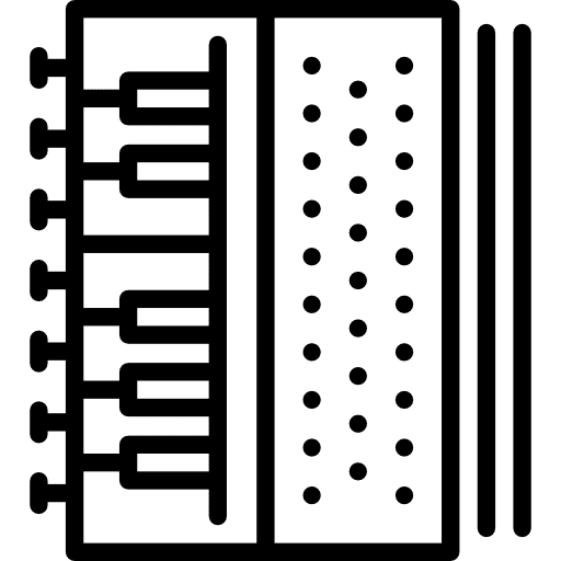 Harmonium music musical instrument synthesizer icon