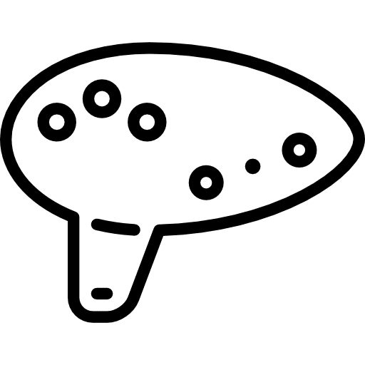 Ocarina music and multimedia ocarina music icon