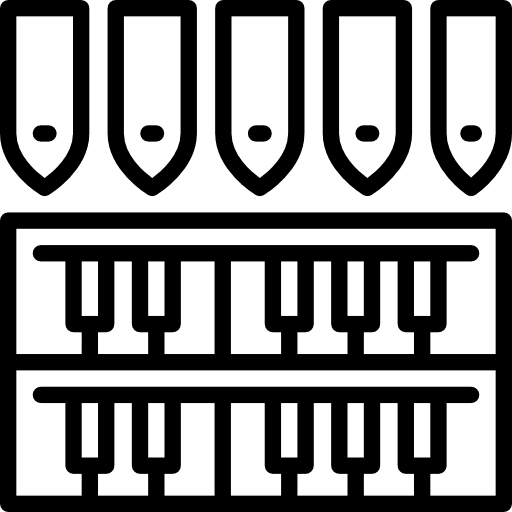 Organ organ music and multimedia orchestra icon