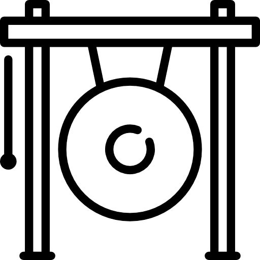 Gong percussion instrument music instruments gong icon