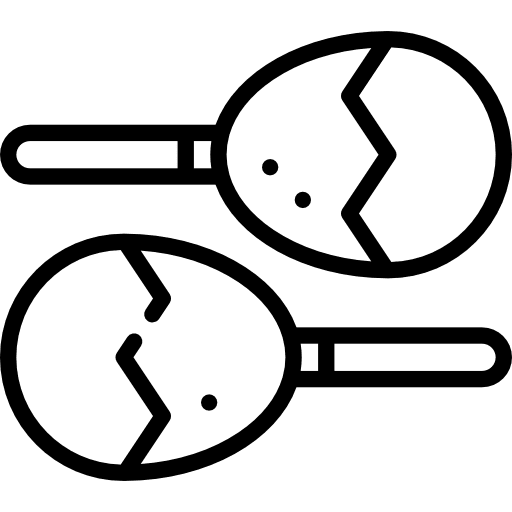 Maracas musical instrument maracas tropical icon