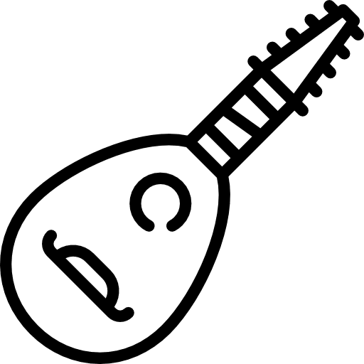 Lute orchestra string instrument lute icon