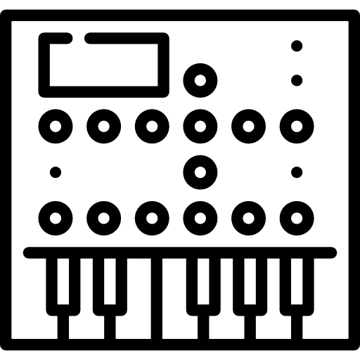 Organ electronic musical instrument organ icon