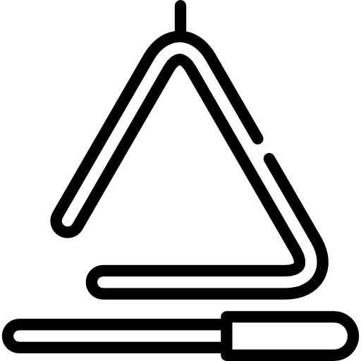 Triangle music musical instrument orchestra icon