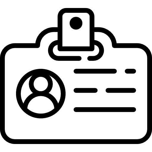 Id card id card identification identity icon