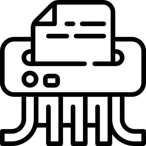 Shredder electronics paper shredder shredder icon