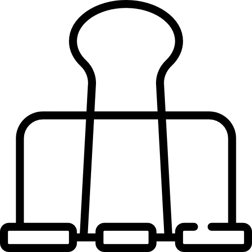 Clip clips school material attachment icon Clip clips school material attachment icon