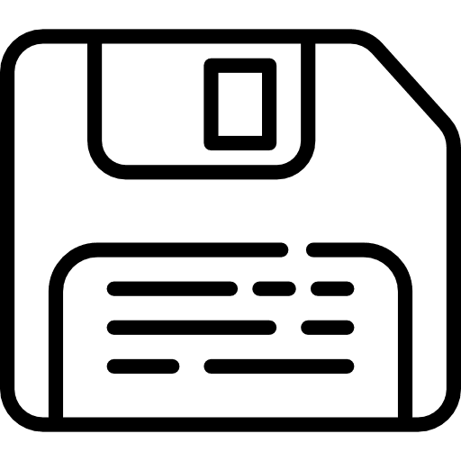 Floppy disk diskette interface multimedia icon Floppy disk diskette interface multimedia icon