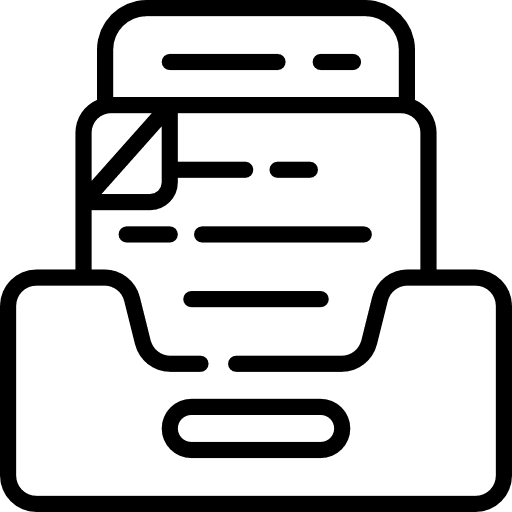 Inbox file business and finance symbol icon Inbox file business and finance symbol icon