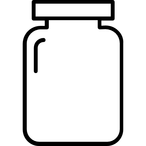 Jar conserve jam food icon