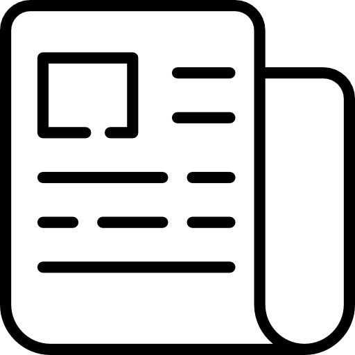 Newspaper journal news report interface icon Newspaper journal news report interface icon