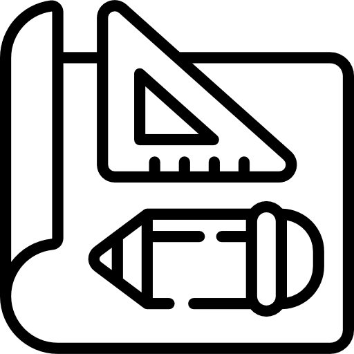 Protractor rule paper edit tools icon Protractor rule paper edit tools icon