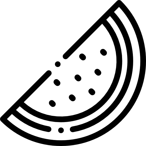 Watermelon vegan food organic icon Watermelon vegan food organic icon