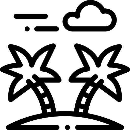 Island landscape beach island icon Island landscape beach island icon