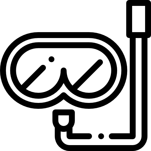 Snorkel diving snorkel travel icon Snorkel diving snorkel travel icon