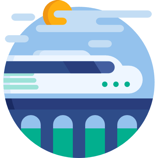 High speed train high high speed transportation icon