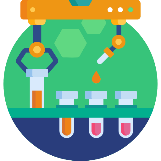 Medical research healthcare and medical test tube chemical icon