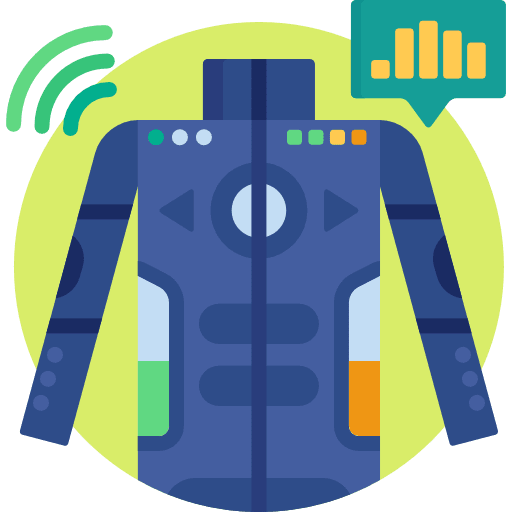 Smart clothing future smart shirt icon