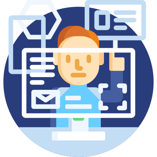 Transparent computer technology transparent icon