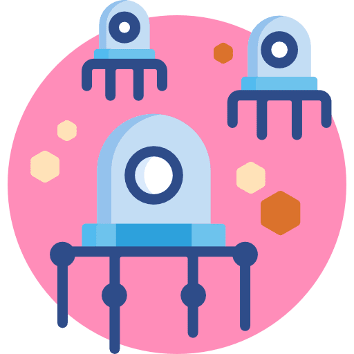 Microbots technology invention ai icon