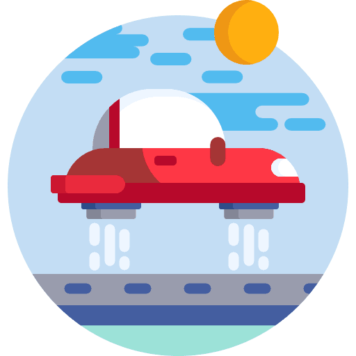 Hover transport future technology futuristic icon