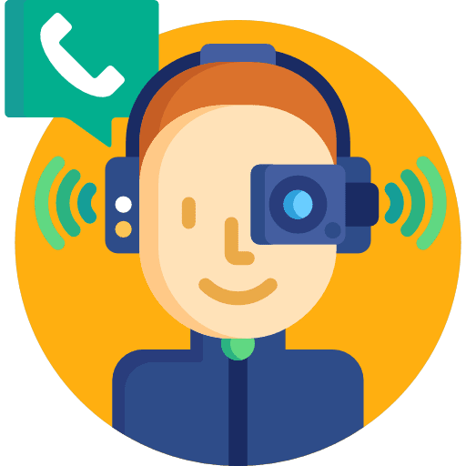 Headgear sci fi user headgear icon