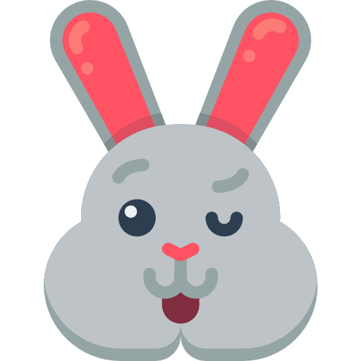 Bunny wildlife avatar easter icon