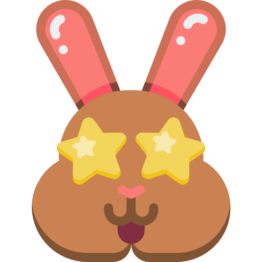 Bunny rabbit pet easter icon