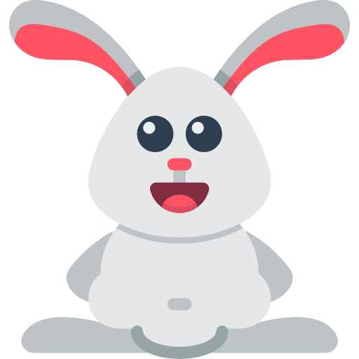 Bunny rabbit pet bunny icon