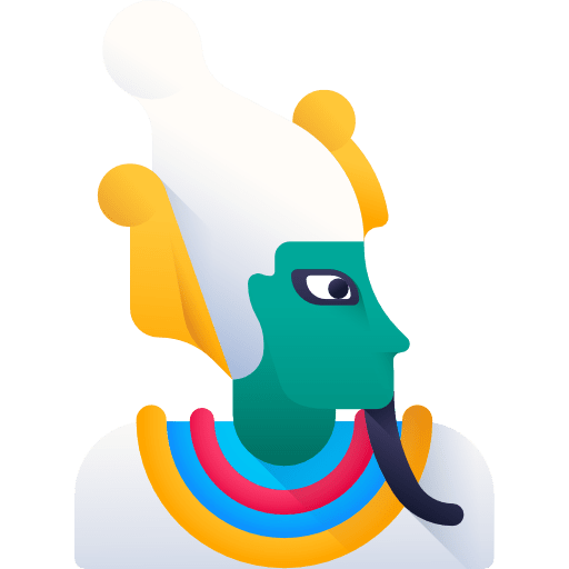 Osiris egypt shapes god icon