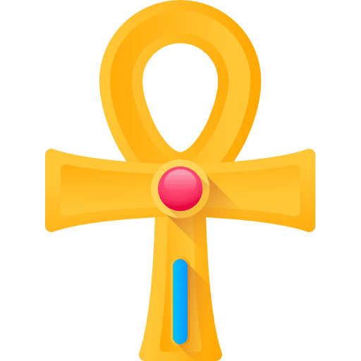 Ankh religion cultures shapes and symbols icon