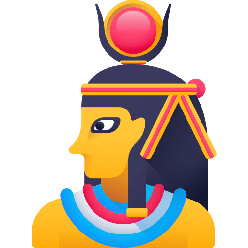 Hathor egyptian crown cultures icon