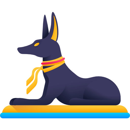 Jackal god cultures jackal icon