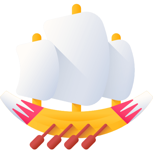 Boat ancient egyptian navigation icon