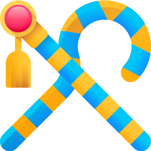 Crook pharaoh egyptian crook icon