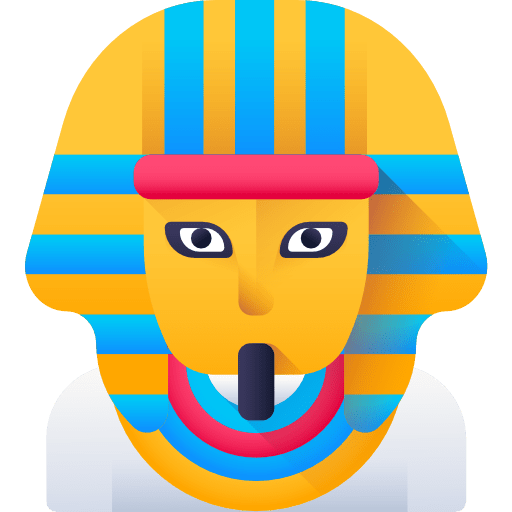 Pharaoh dynasty ethnic egypt icon