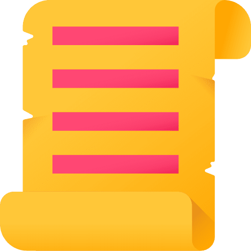 Scroll paper cultures files and folders icon