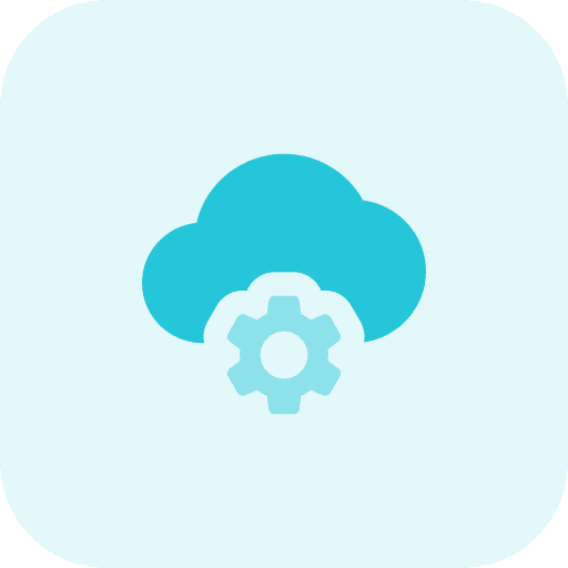 Cloud computing cloud ui tools and utensils icon