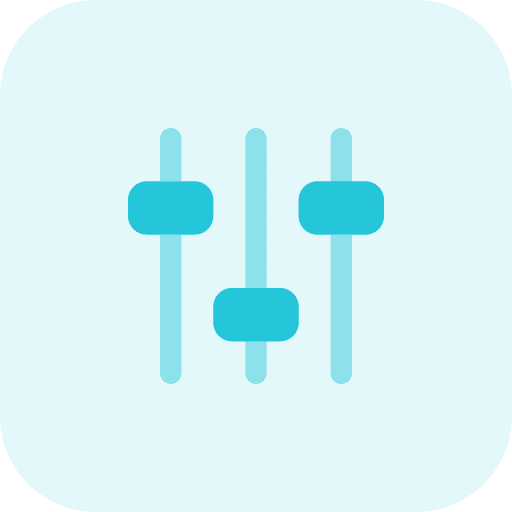 Control levels panel adjustment icon