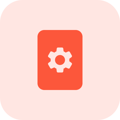 File gear configuration interface icon