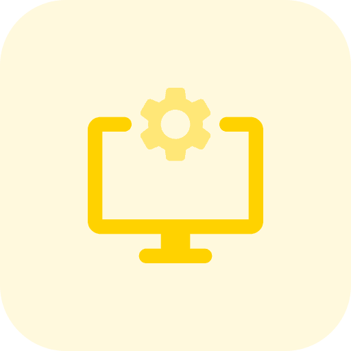 Monitor settings computer interface icon